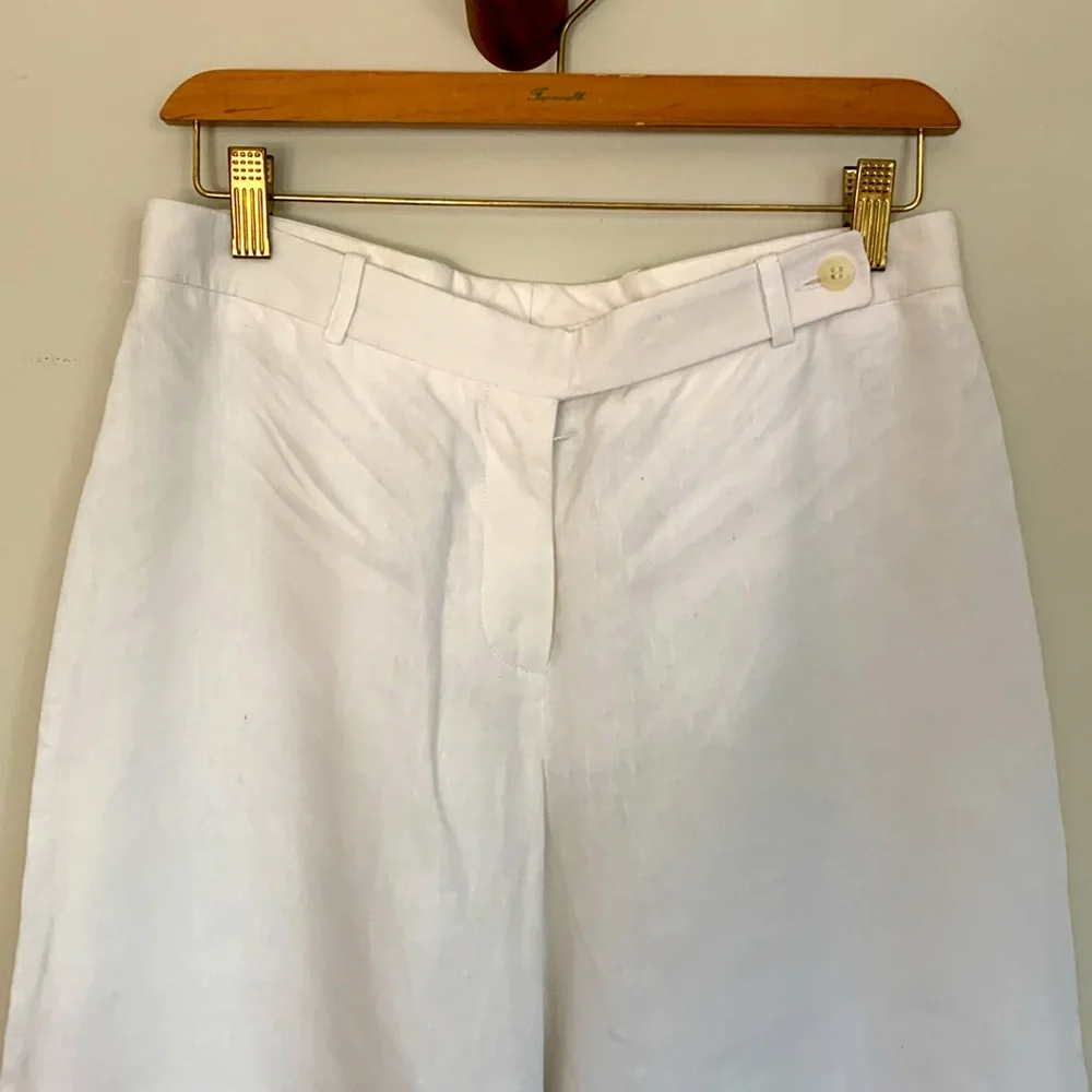 Celine Wide Leg White Pants - Picture 2 of 10